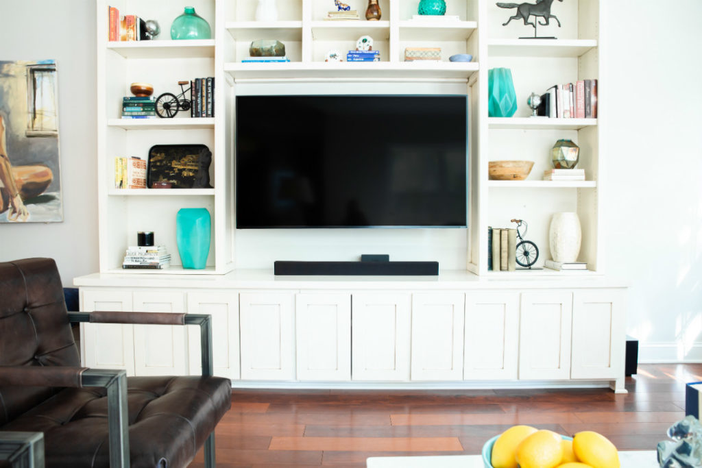 Build In Shelving Tv Stand Eclectic Interiors