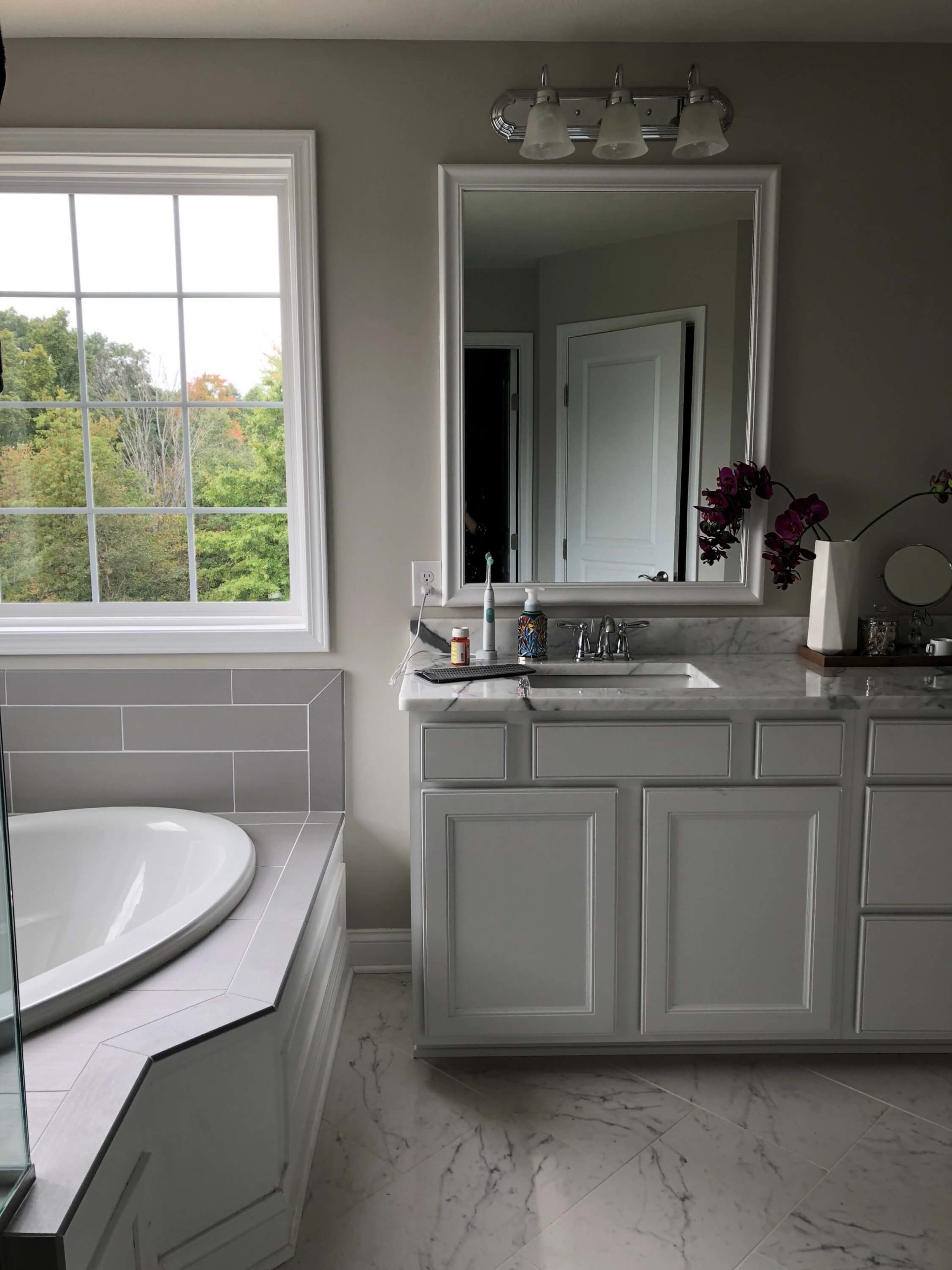 Master Bathroom Space before finishing touches Lindsey Putzier Design Studio