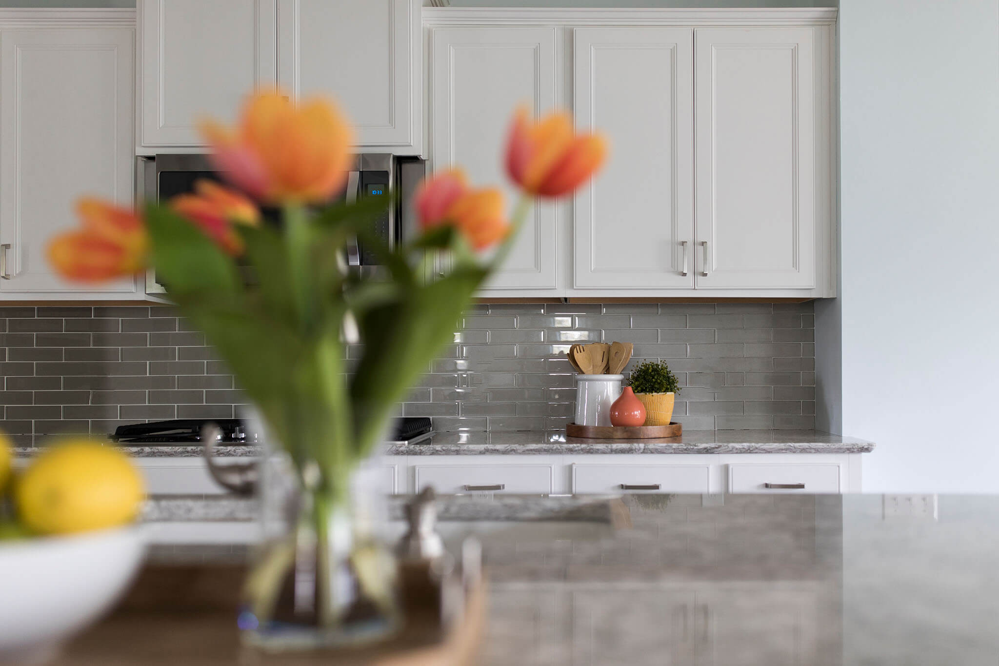 Colorful Contemporary Home Kitchen Space Lindsey Putzier Design Studio