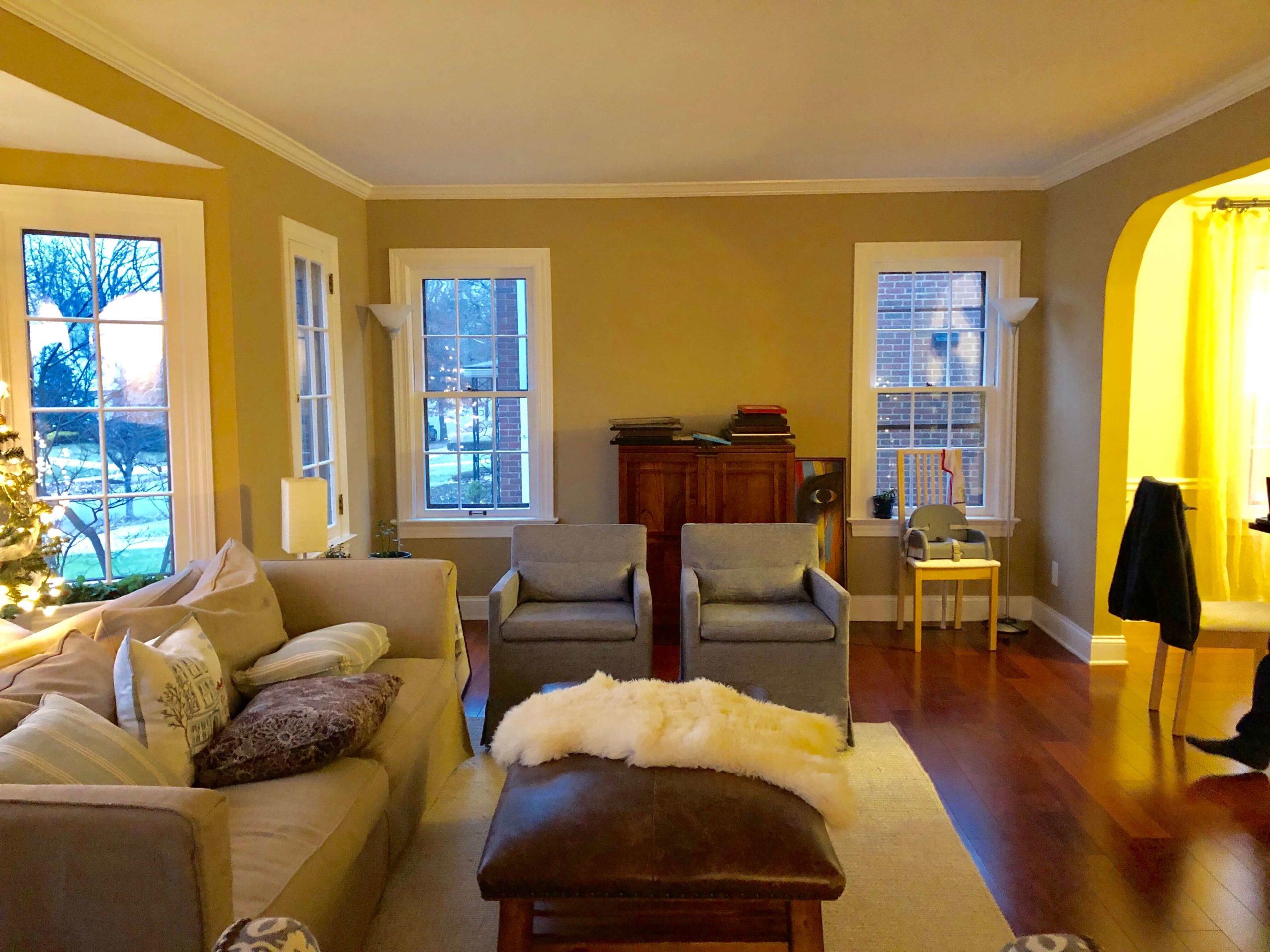 Before Photo of Family/Living Room Space Lindsey Putzier Design Studio