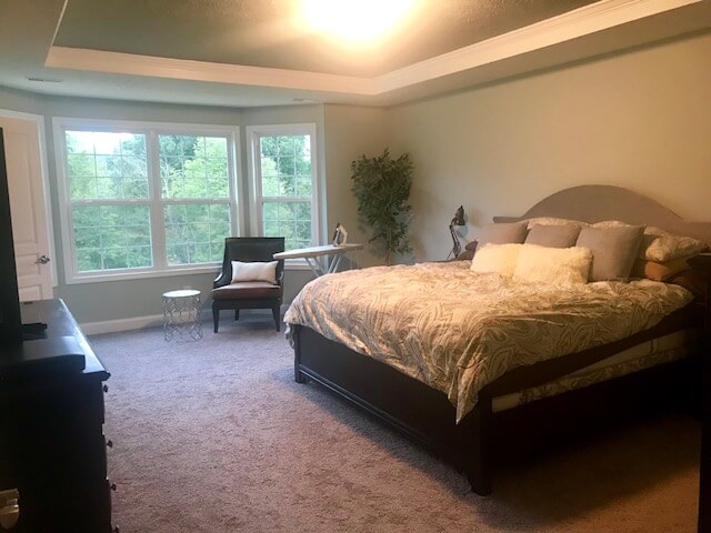 Master Bedroom before finishing touches Lindsey Putzier Design Studio Hudson Ohio