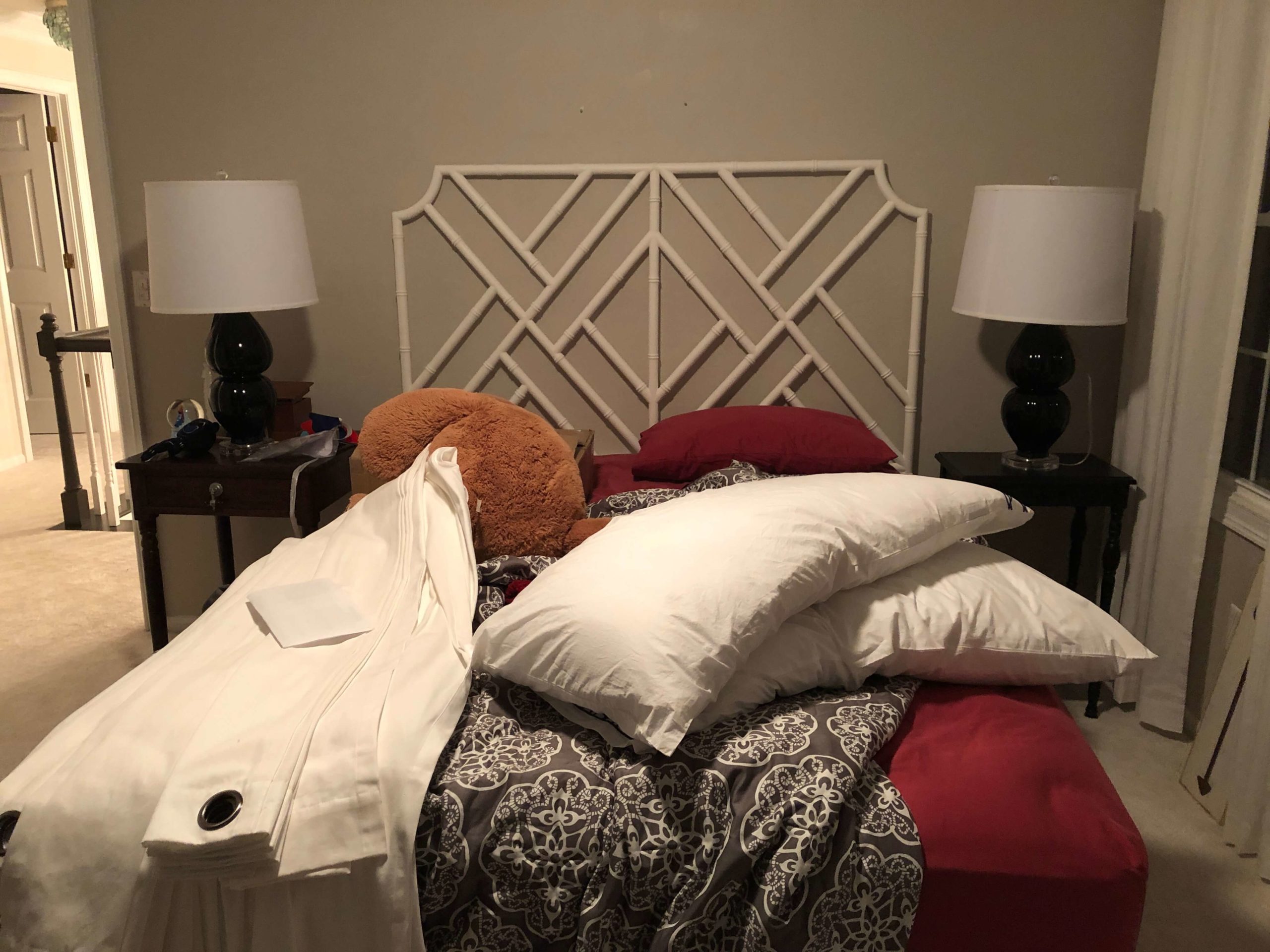 Lamps and Headboard for Guest Bedroom Lindsey Putzier Eclectic Interiors