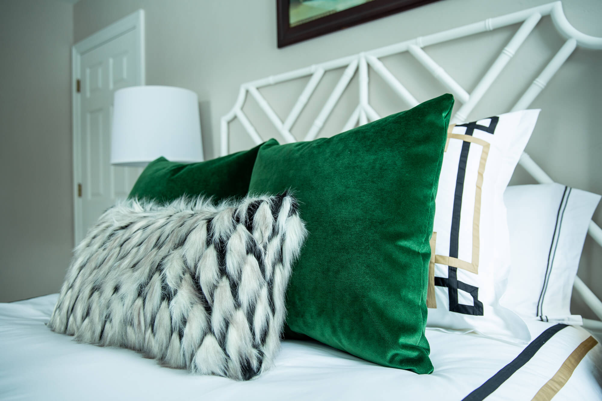 Custom Bedding for Guest Bedroom Lindsey Putzier Eclectic Interiors