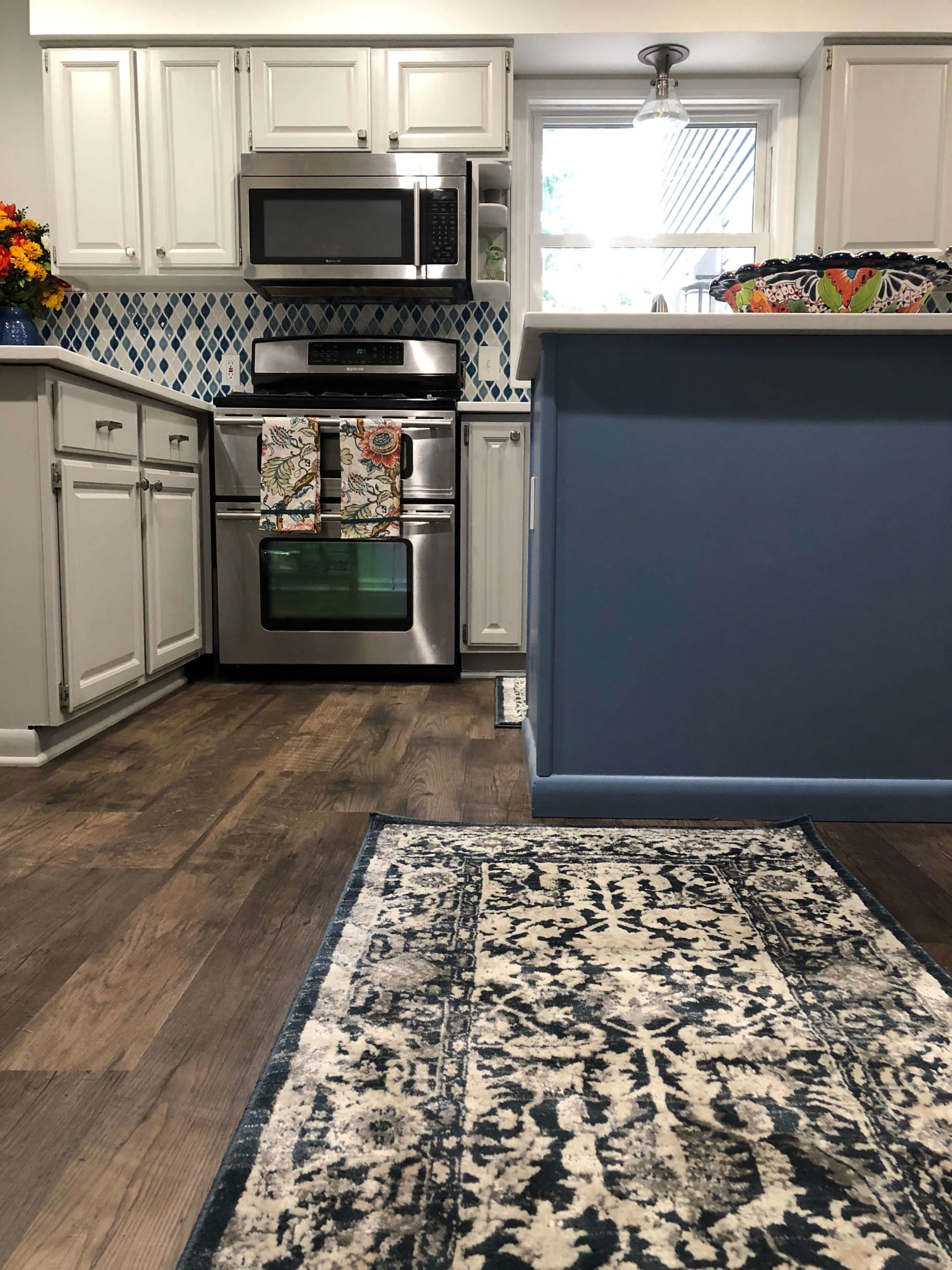 luxury vinyl plank flooring in Kitchen Lindsey Putzier Design Studio Hudson, Ohio