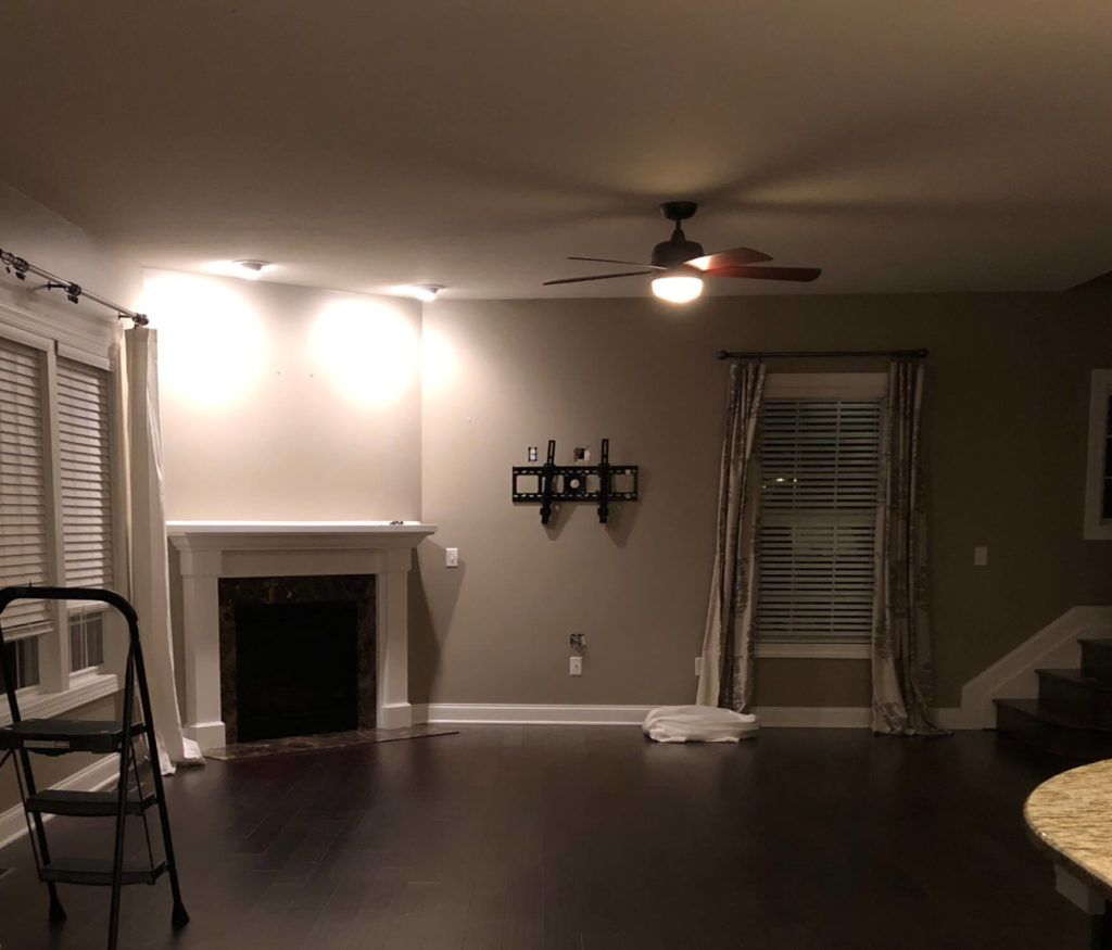 Family Room Space Before Lindsey Putzier Design Studio Ohio