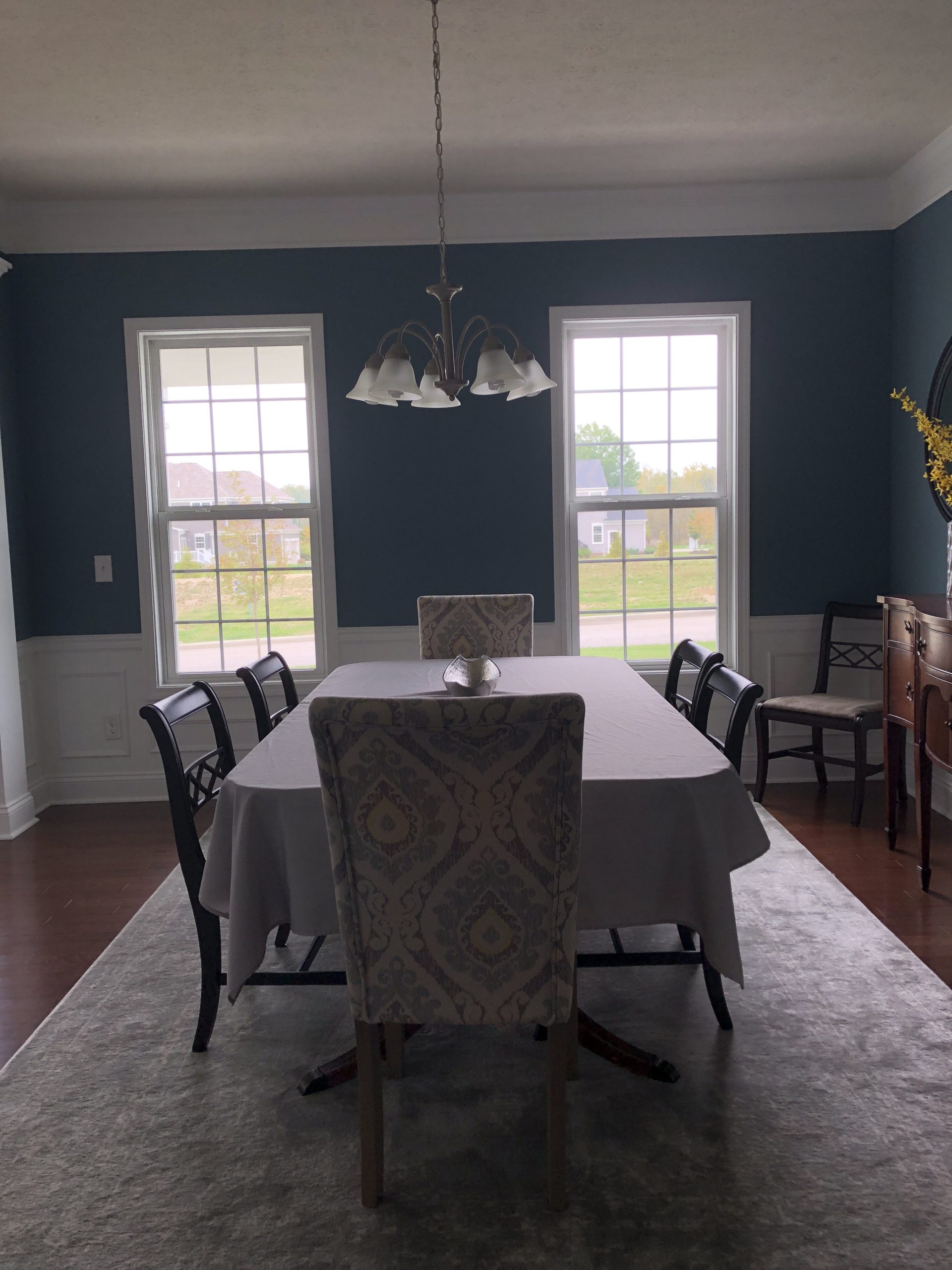 Dining Room Before Lindsey Putzier Design Studio Hudson OH