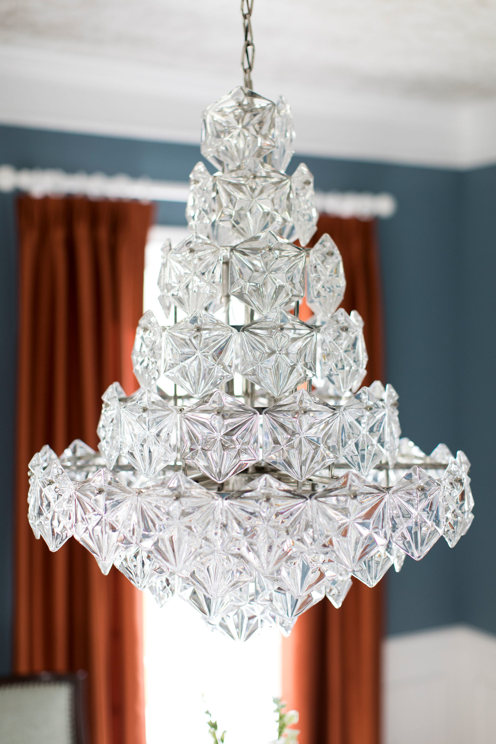 Crystal Dining Room Chandelier Lindsey Putzier Design Studio Hudson, Ohio