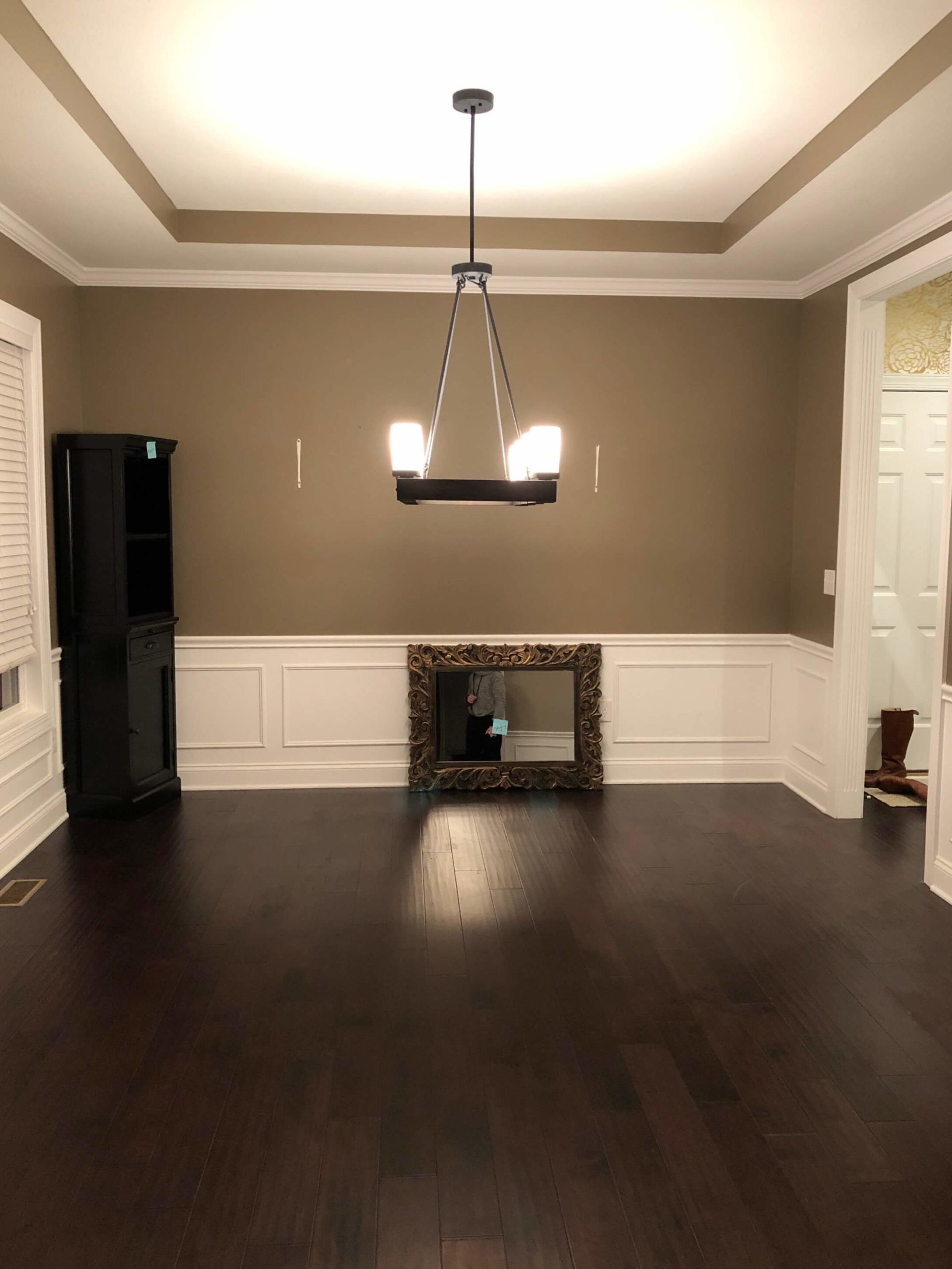 Before Photo of Dining Room Space Lindsey Putzier Design Studio Ohio