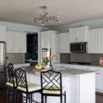 Turquoise Kitchen White Cabinets Eclectic Interiors Hudson