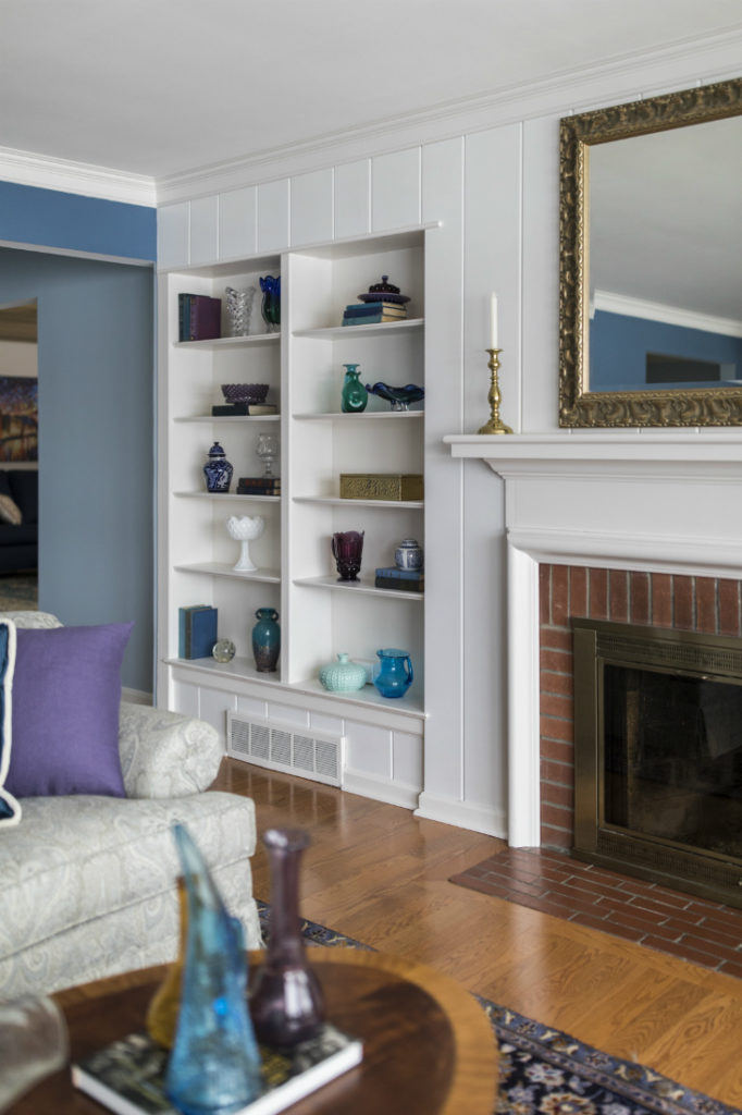 Built In Shelves Hudson Oh Living Room Lindsey Putzier Design Studio