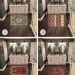 Digitally testing different options for Bathroom Area Rug
