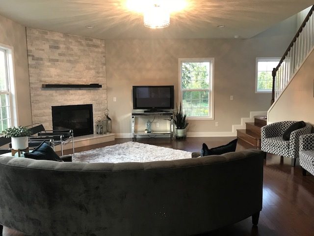 Family Room Space Before Lindsey Putzier Design Studio Hudson, OH