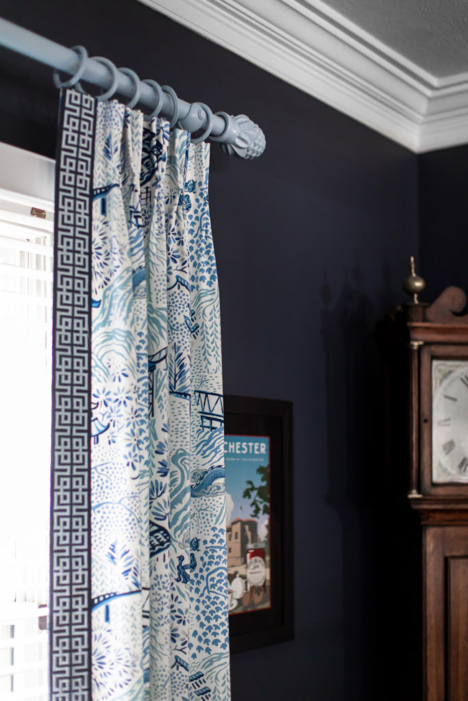 Blue Walls Custom Draperies Lindsey Putzier Design Studio  Hudson