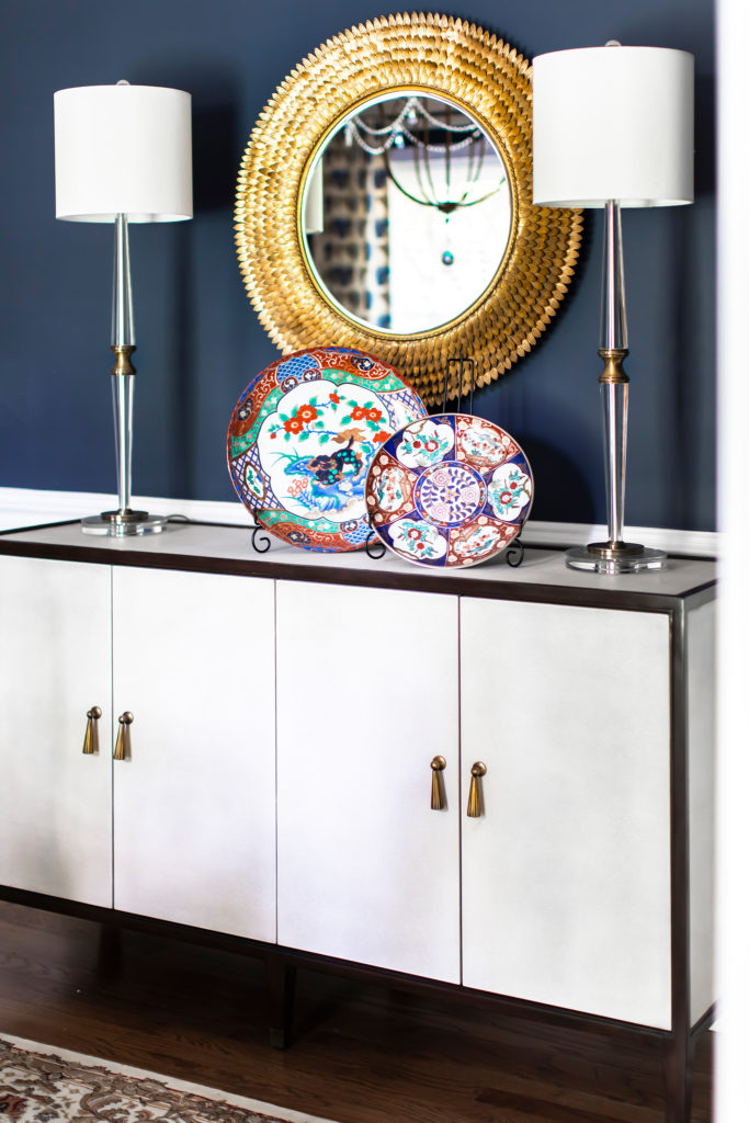 Shagreen and walnut credenza Lindsey Putzier Design Studio Hudson Ohio