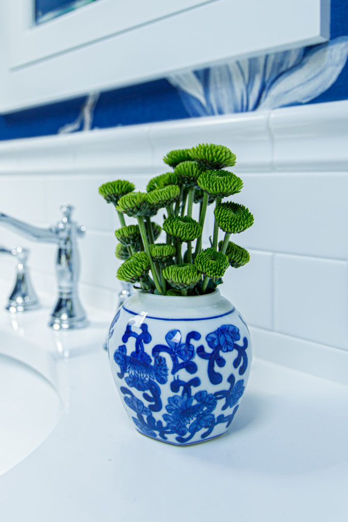 Vintage Accessory for Master Bathroom Vanity Lindsey Putzier Design Studio Hudson, OH