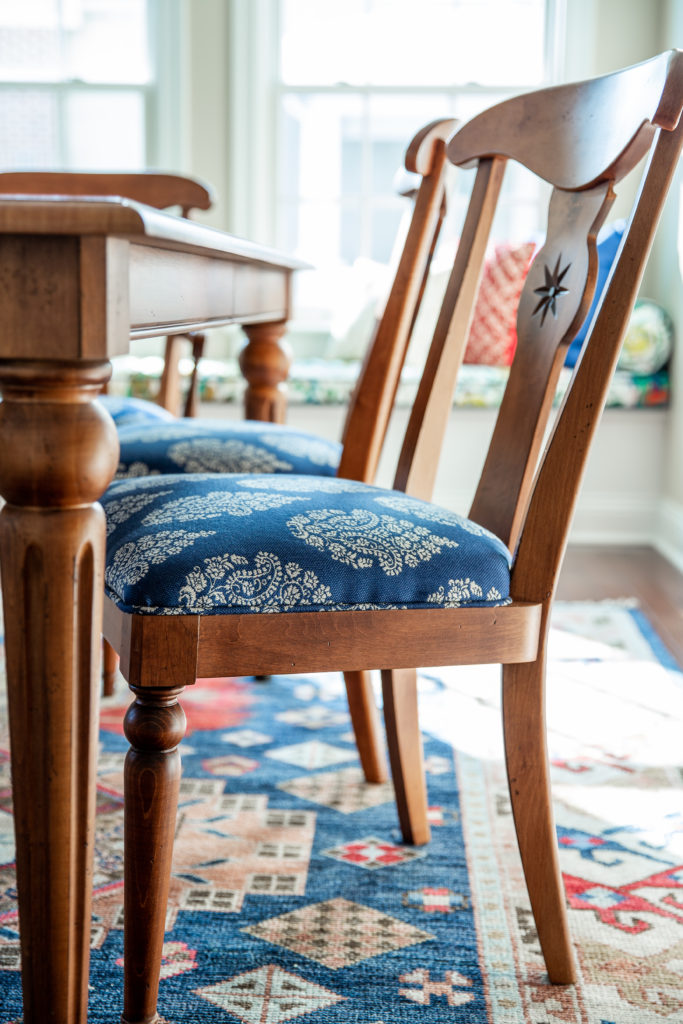 Recovered Dining Chairs for Dining Room Lindsey Putzier Design Studio Hudson OH