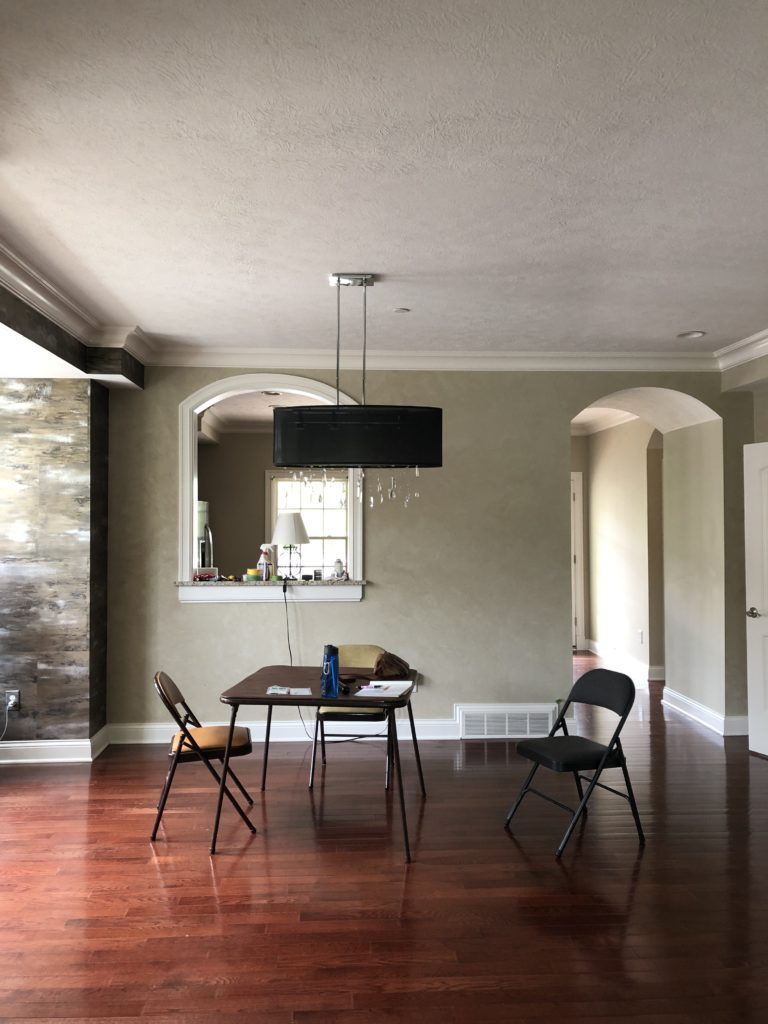 Before Photo of Dining Room Lindsey Putzier Design Studio Hudson Ohio