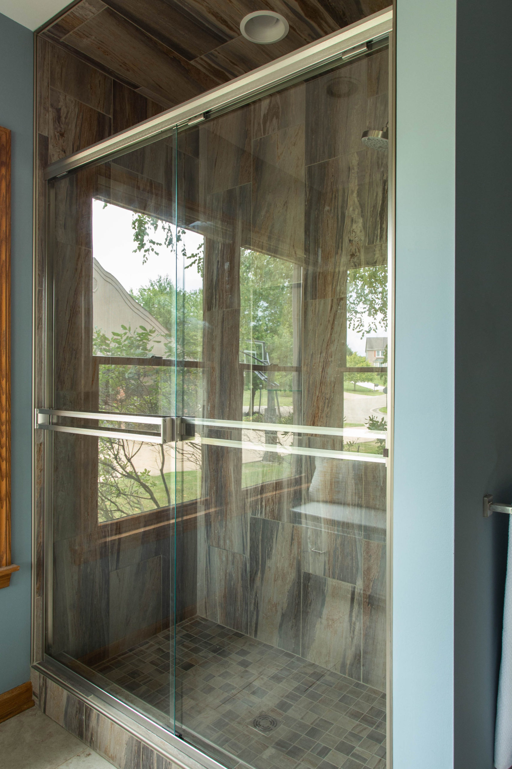 After Photo of Master Bathroom Shower Lindsey Putzier Design Studio Ohio