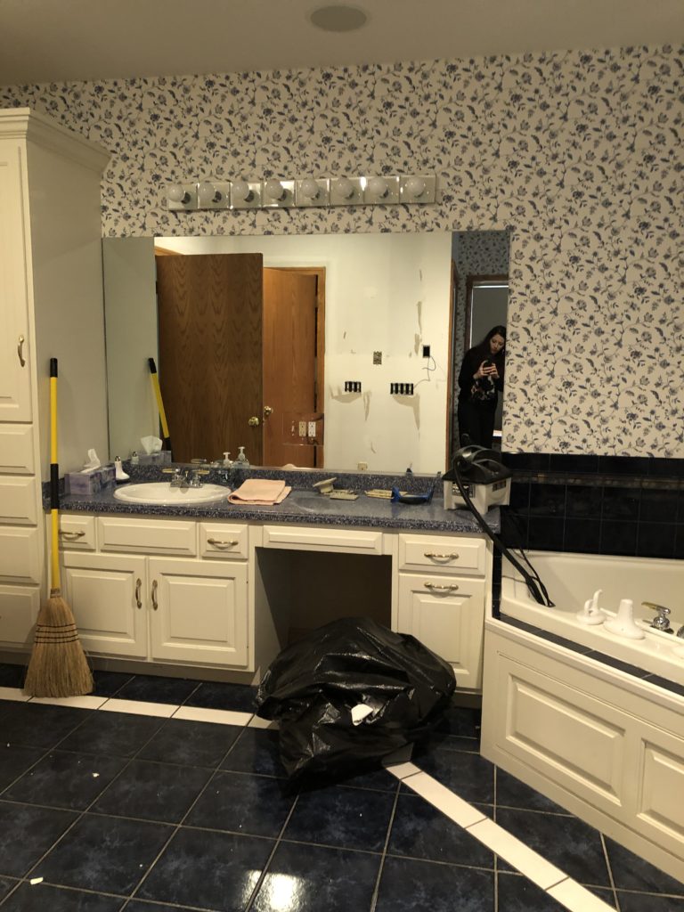 Master Bath Before Photo Lindsey Putzier Design Studio Ohio