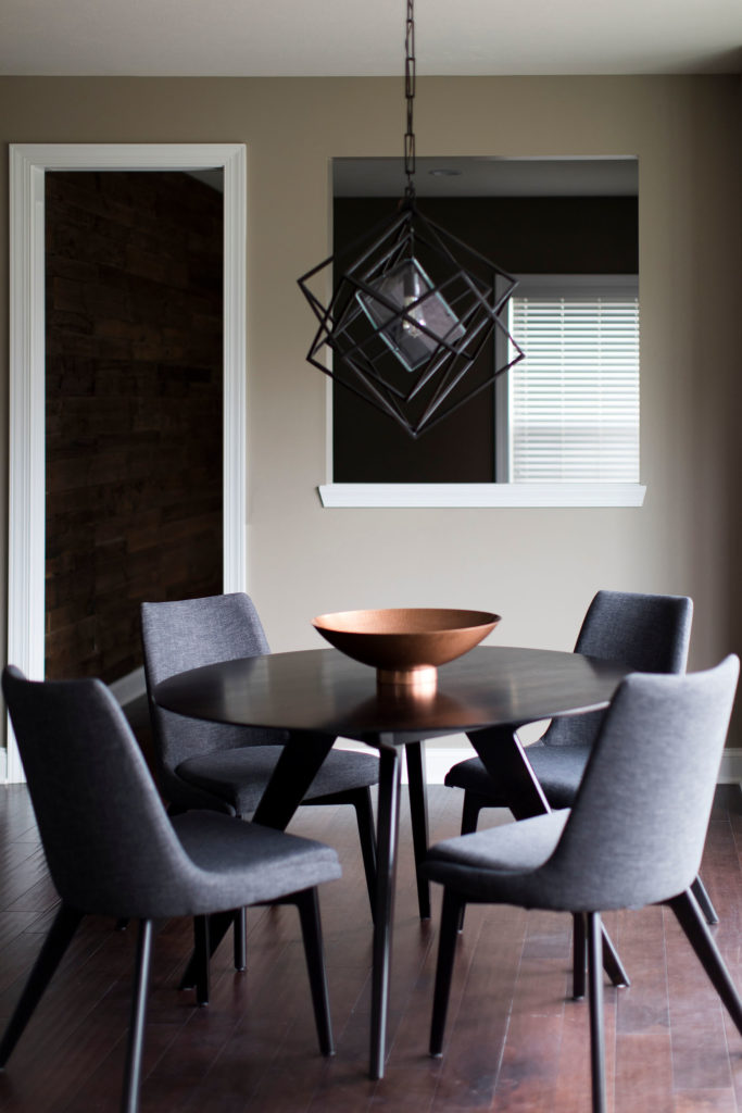 Moody Urban Home Dinette Space After Photo Lindsey Putzier Design Studio