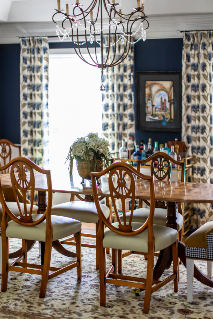 british themed dining room Ohio Lindsey Putzier Design Studio