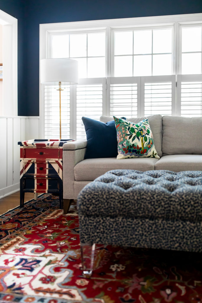 British-Inspired Ohio Living Room Lindsey Putzier Design Studio