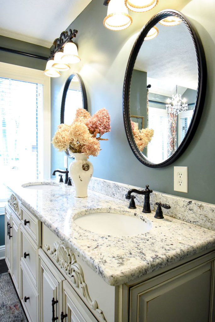 Granite countertops in Kitchen project Lindsey Putzier Design Studio