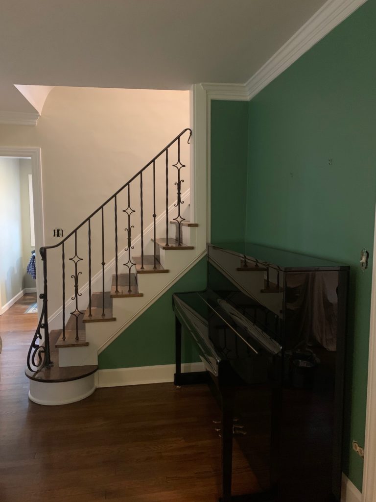 Before image of Stairway Runner Redo Lindsey Putzier Design Studio